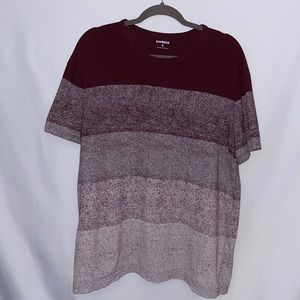 Red and White Gradient Shirt from Express